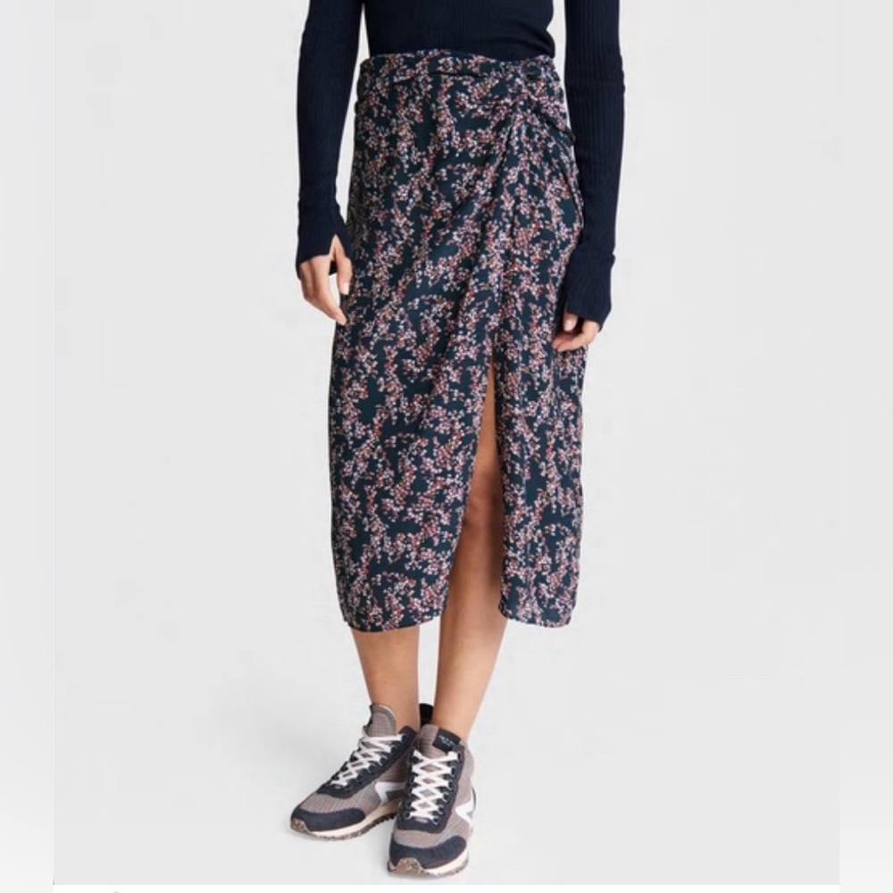 Rag and Bone Floral Midi Skirt